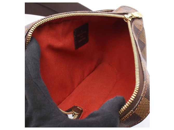 Marsupio Louis Vuitton Geronimos Damier Ebene Marrone - vista 3