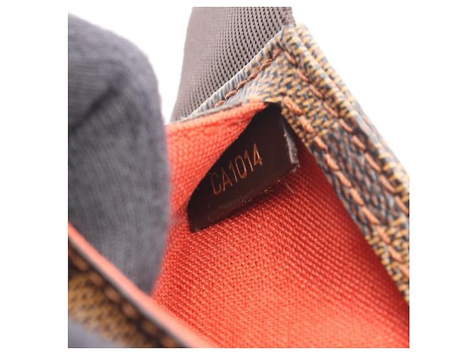 Marsupio Louis Vuitton Geronimos Damier Ebene Marrone - vista 5