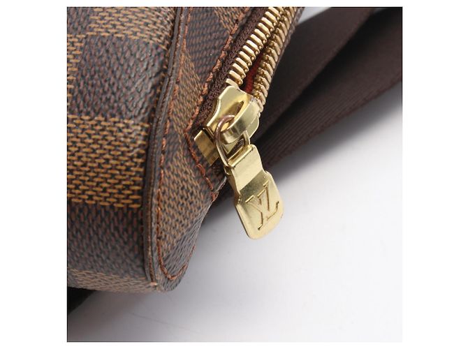 Marsupio Louis Vuitton Geronimos Damier Ebene Marrone - vista 6