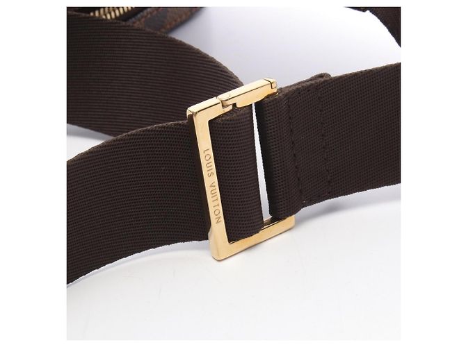 Marsupio Louis Vuitton Geronimos Damier Ebene Marrone - vista 9