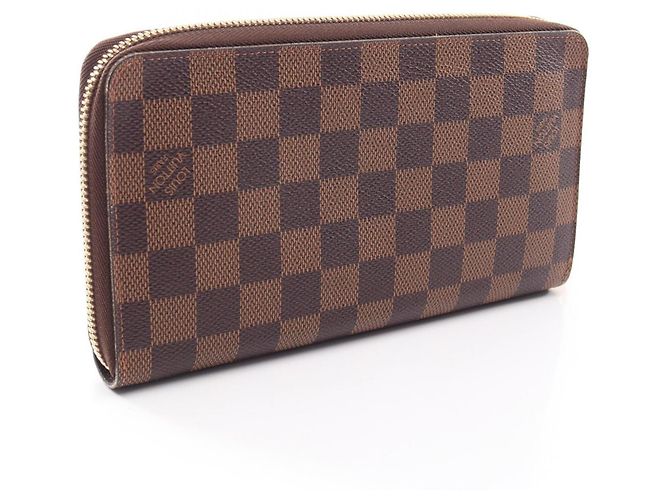 Cartera larga Louis Vuitton Zippy Organizer Damier Ebene Castaño - vista 2