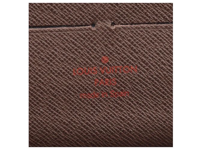 Cartera larga Louis Vuitton Zippy Organizer Damier Ebene Castaño - vista 5