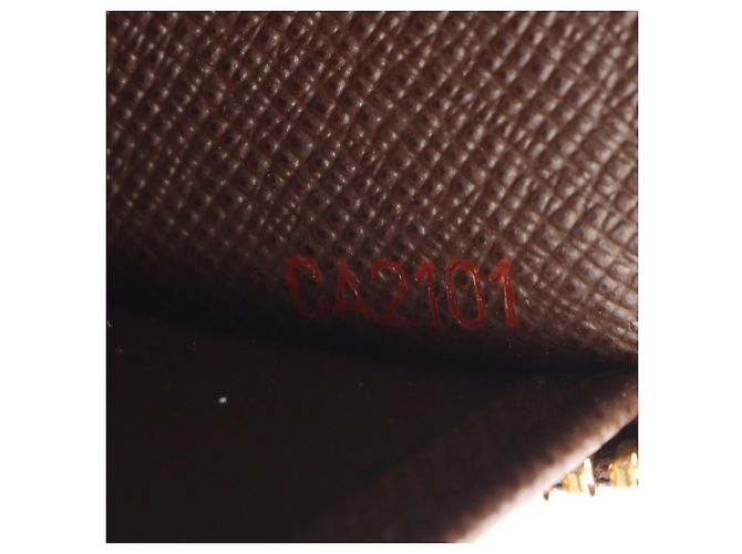 Cartera larga Louis Vuitton Zippy Organizer Damier Ebene Castaño - vista 6