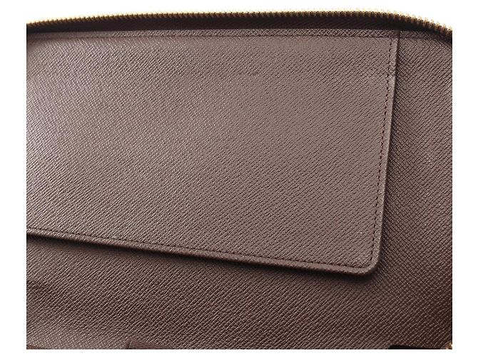 Cartera larga Louis Vuitton Zippy Organizer Damier Ebene Castaño - vista 7
