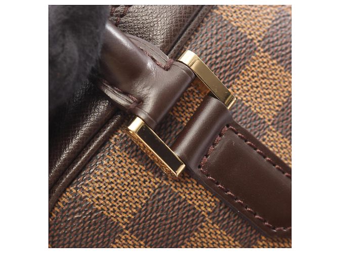 Borsa Louis Vuitton Brera Damier Ebene Marrone - vista 10