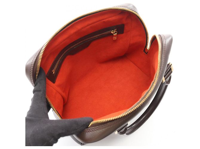 Borsa Louis Vuitton Brera Damier Ebene Marrone - vista 3