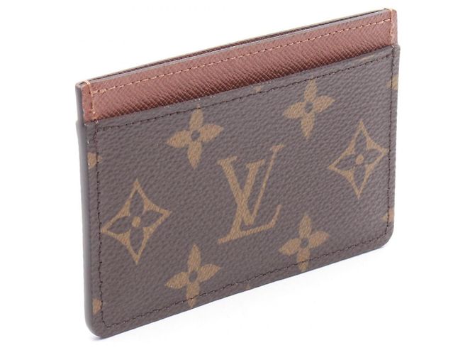Tarjetero Monogram Simple Louis Vuitton Castaño - vista 2