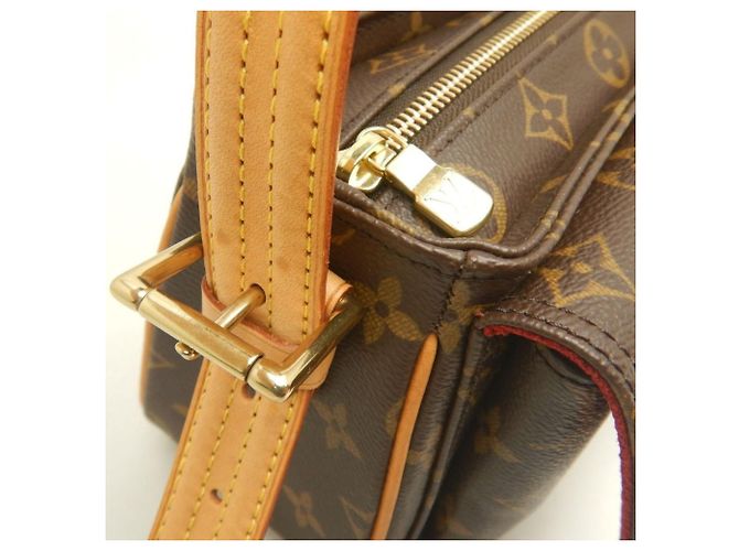 Borsa a Spalla Louis Vuitton Monogram Vivacite MM Marrone - vista 10