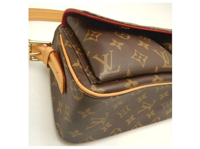 Borsa a Spalla Louis Vuitton Monogram Vivacite MM Marrone - vista 11
