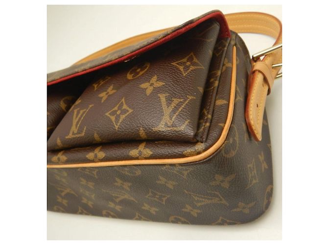 Borsa a Spalla Louis Vuitton Monogram Vivacite MM Marrone - vista 12