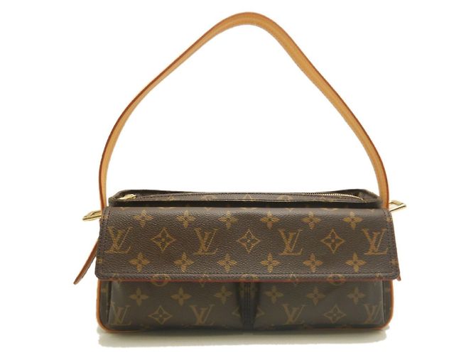 Borsa a Spalla Louis Vuitton Monogram Vivacite MM Marrone - vista 2