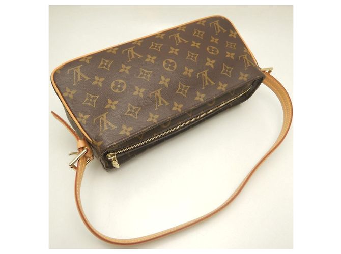 Borsa a Spalla Louis Vuitton Monogram Vivacite MM Marrone - vista 3
