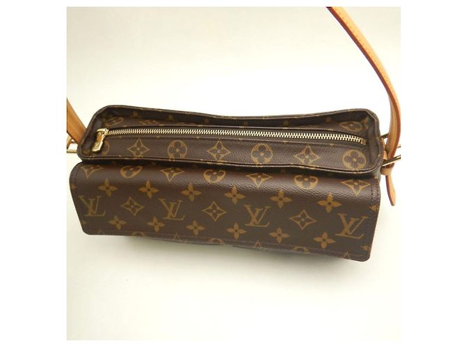 Borsa a Spalla Louis Vuitton Monogram Vivacite MM Marrone - vista 6