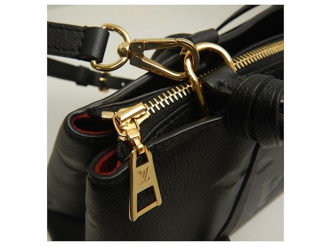 Borsa Louis Vuitton Monogram Empreinte Petit Palais Nero - vista 10