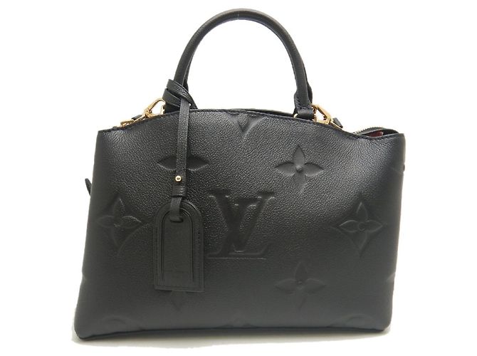Borsa Louis Vuitton Monogram Empreinte Petit Palais Nero - vista 2