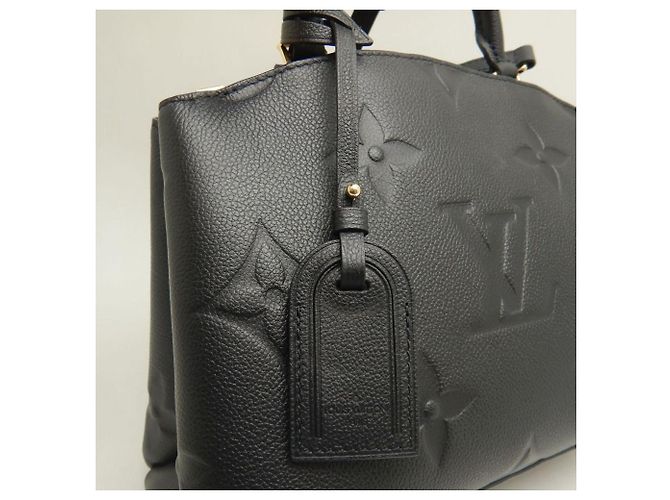 Borsa Louis Vuitton Monogram Empreinte Petit Palais Nero - vista 9
