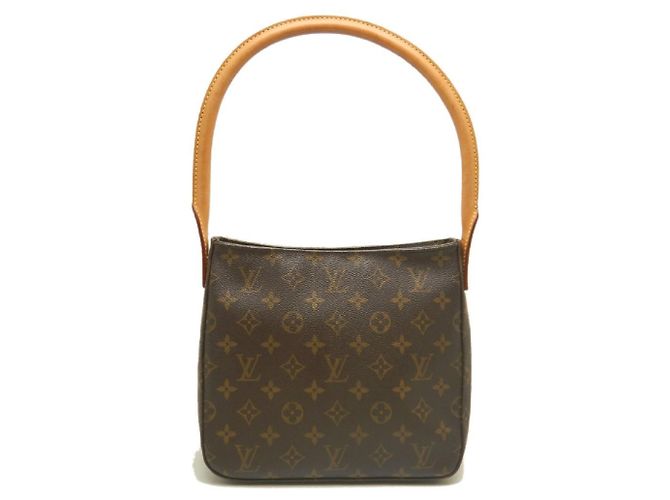 Sac à épaule Louis Vuitton Monogram Looping MM Marron - vue 2