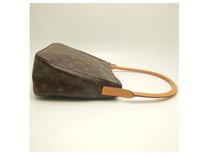 Sac à épaule Louis Vuitton Monogram Looping MM Marron - vue 6