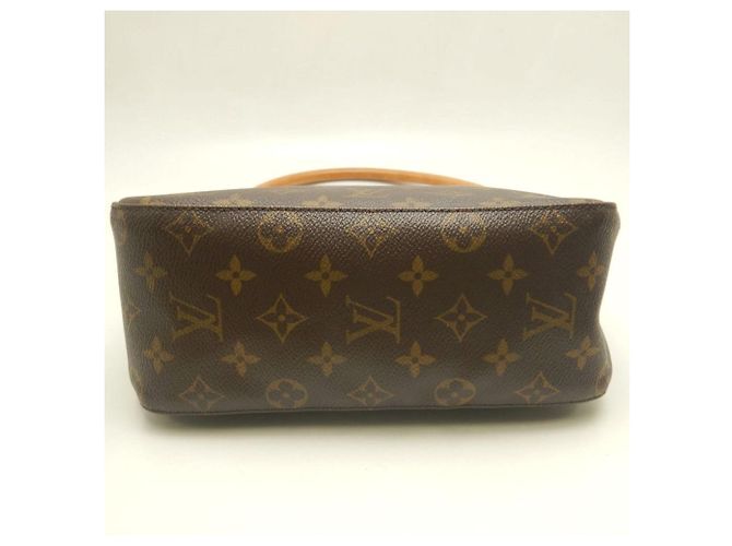 Sac à épaule Louis Vuitton Monogram Looping MM Marron - vue 7