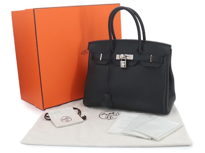 Hermès Borsa Hermes Birkin 30 Togo Black Nero - vista 2