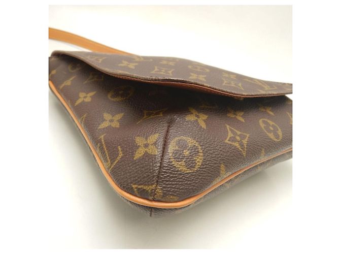 Borsa a tracolla Louis Vuitton Monogram Musette Salsa Marrone - vista 10
