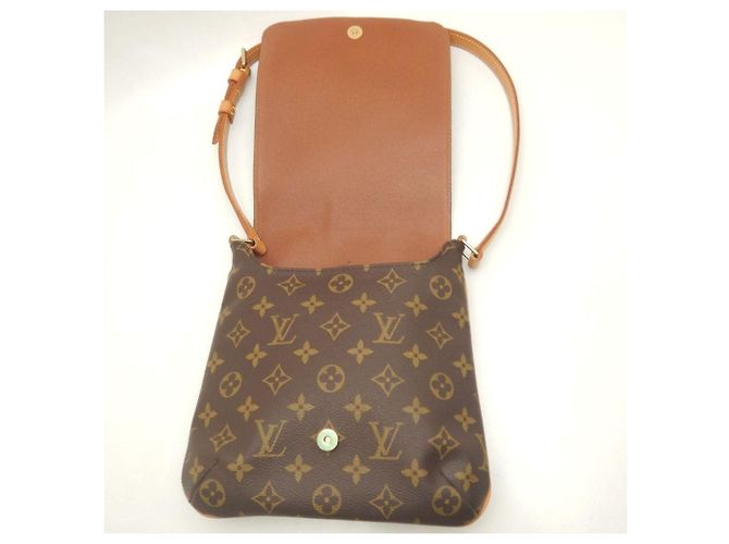 Borsa a tracolla Louis Vuitton Monogram Musette Salsa Marrone - vista 5