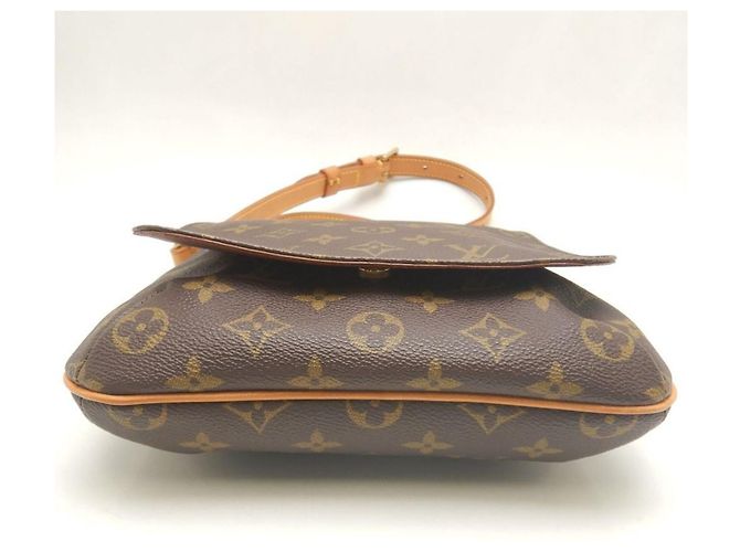 Borsa a tracolla Louis Vuitton Monogram Musette Salsa Marrone - vista 8