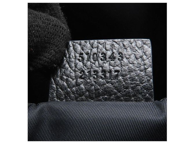 Zaino Gucci 510343 in nylon nero e pelle - vista 11