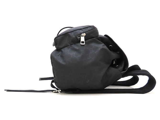 Zaino Gucci 510343 in nylon nero e pelle - vista 3