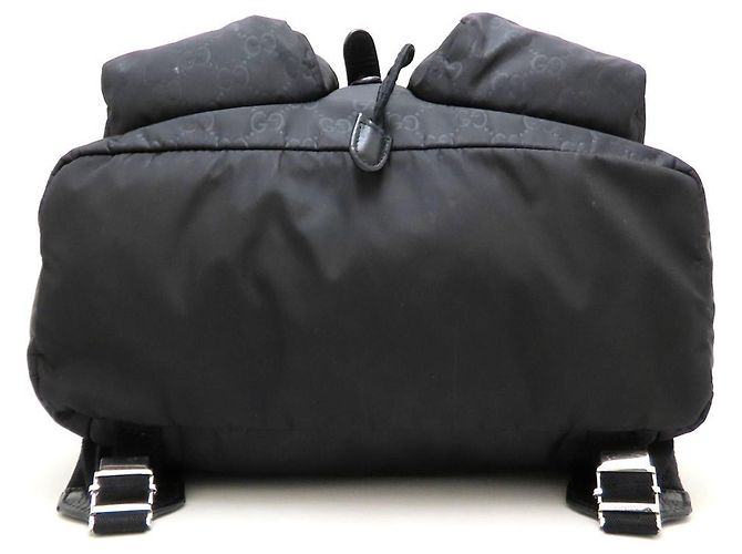 Zaino Gucci 510343 in nylon nero e pelle - vista 4