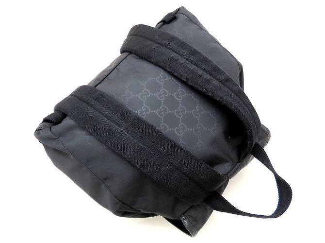 Zaino Gucci 510343 in nylon nero e pelle - vista 5