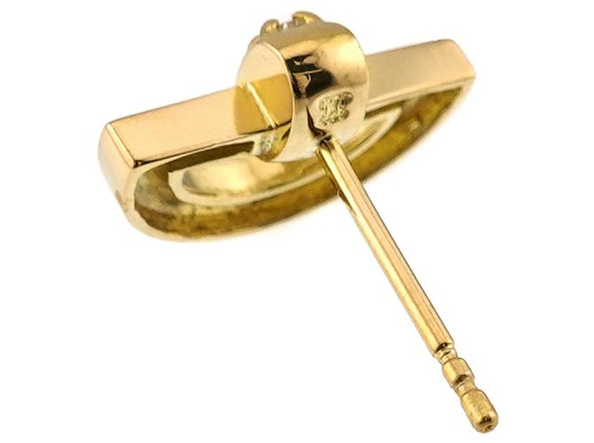 Céline Orecchini a lobo Celine Diamond 0.03ct in oro giallo 18K - vista 3