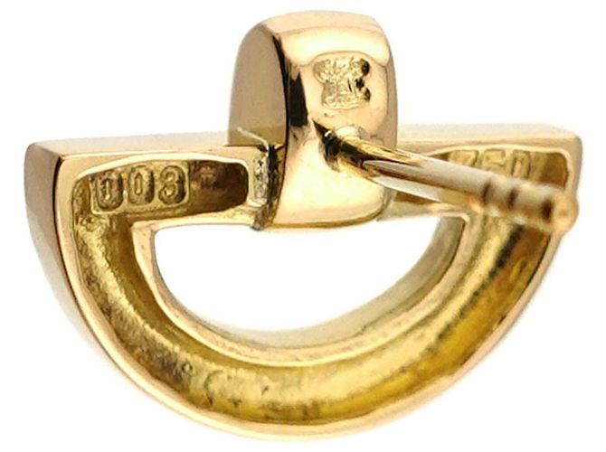 Céline Orecchini a lobo Celine Diamond 0.03ct in oro giallo 18K - vista 4