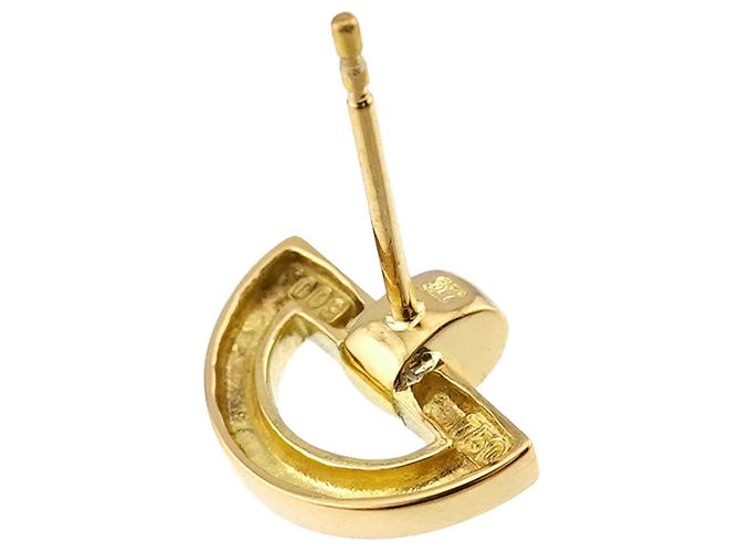 Céline Orecchini a lobo Celine Diamond 0.03ct in oro giallo 18K - vista 5