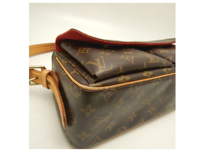 Borsa a spalla Louis Vuitton Monogram Vivacite MM Marrone - vista 13