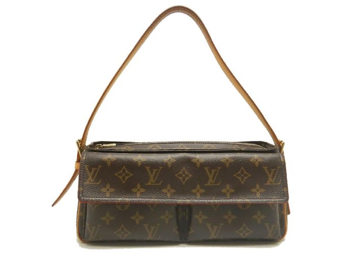 Borsa a spalla Louis Vuitton Monogram Vivacite MM Marrone - vista 2