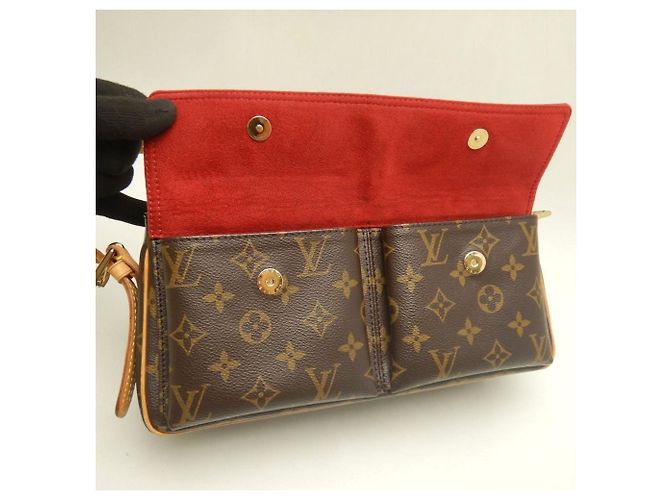 Borsa a spalla Louis Vuitton Monogram Vivacite MM Marrone - vista 4