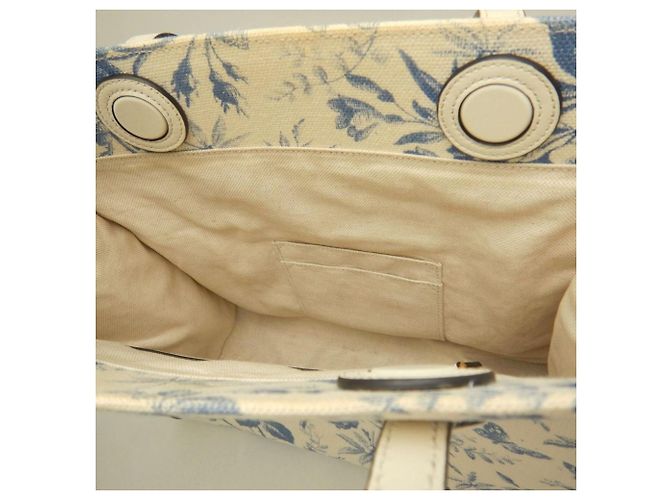 Borsa Tote Gucci Herbarium GG Ribbon Blu Crudo - vista 17