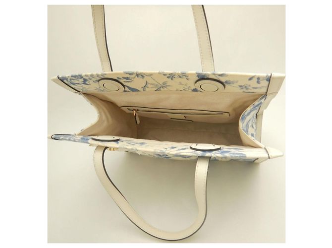 Borsa Tote Gucci Herbarium GG Ribbon Blu Crudo - vista 4