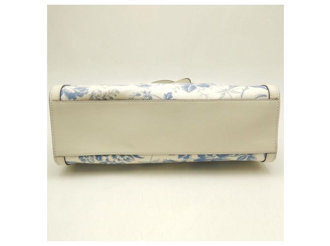 Borsa Tote Gucci Herbarium GG Ribbon Blu Crudo - vista 6