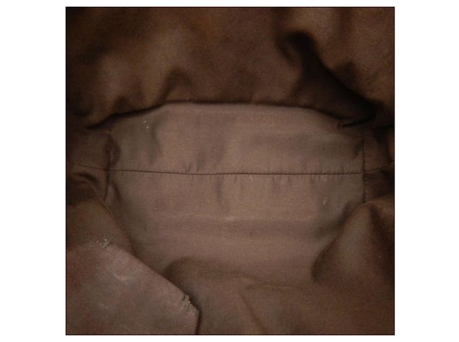 Borsa Tote Gucci Abbey marrone in tela GG e pelle - vista 15