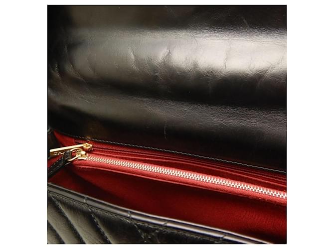 Borsa Chanel Coco Handle Large V-Stitch Nero - vista 25