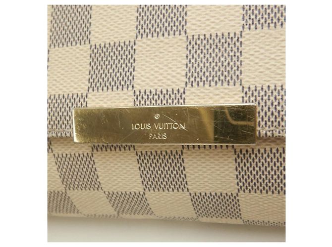 Borsa a tracolla Louis Vuitton Damier Azur Favorite MM Blu - vista 11