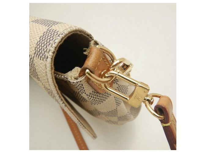 Borsa a tracolla Louis Vuitton Damier Azur Favorite MM Blu - vista 12