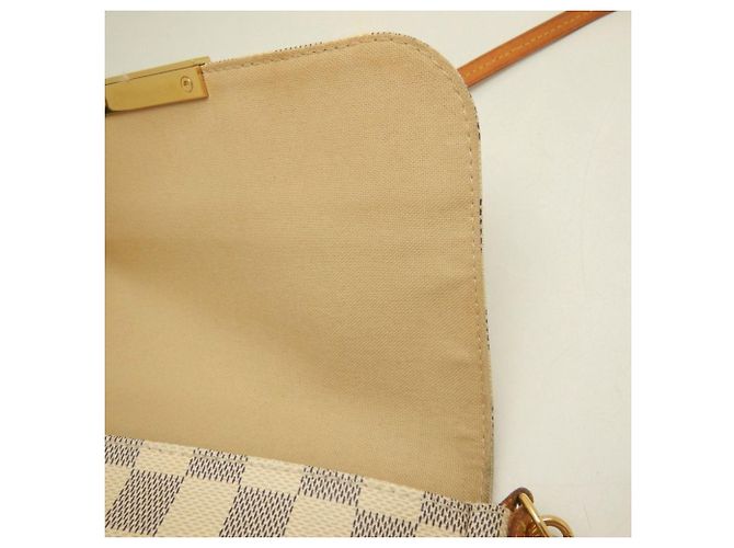 Borsa a tracolla Louis Vuitton Damier Azur Favorite MM Blu - vista 17