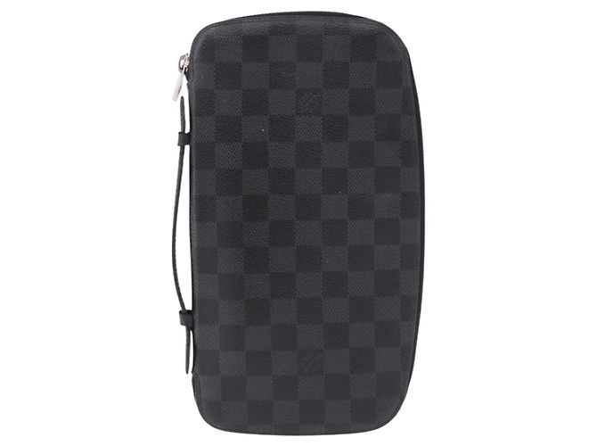 LOUIS VUITTON Damier Graphite Organizer Atoll Travel Case N48255 LV Auth bs36217 Damier ebene - vista 13