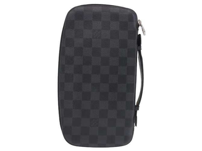 LOUIS VUITTON Damier Graphite Organizer Atoll Travel Case N48255 LV Auth bs36217 Damier ebene - vista 2