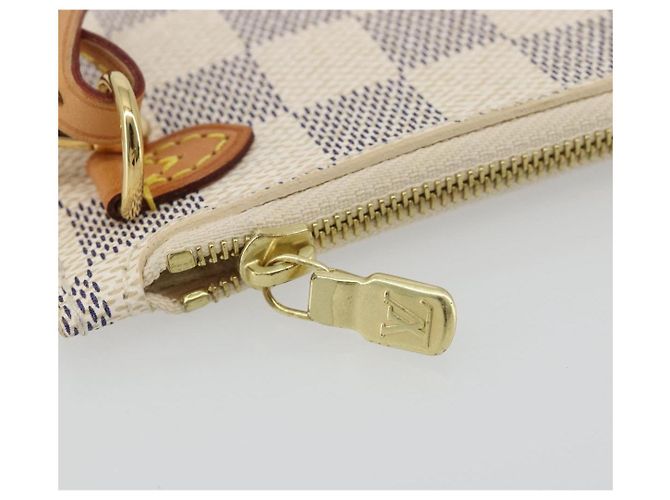 LOUIS VUITTON Damier Azur Neverfull PM Pouch Accessorio Pouch LV Auth bs36211 - vista 10