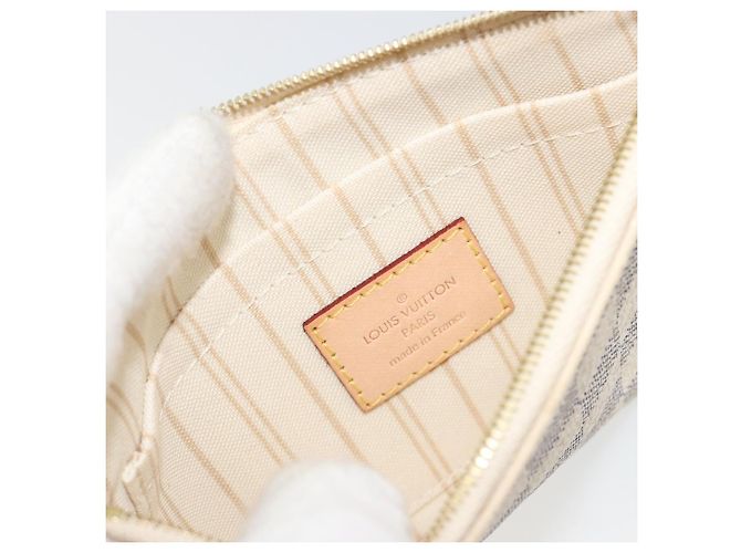 LOUIS VUITTON Damier Azur Neverfull PM Pouch Accessorio Pouch LV Auth bs36211 - vista 17
