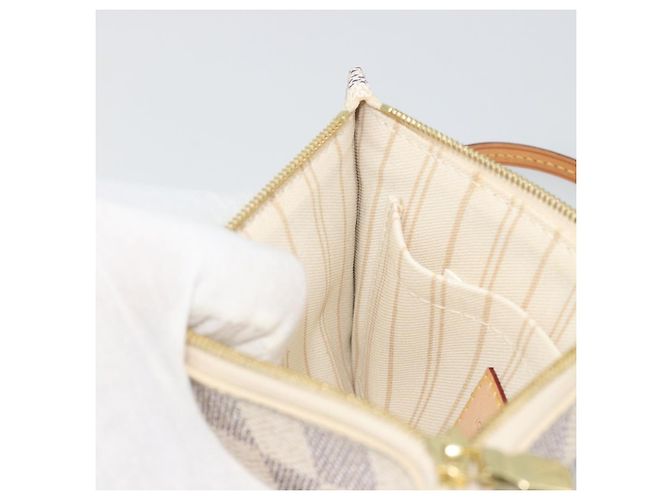 LOUIS VUITTON Damier Azur Neverfull PM Pouch Accessorio Pouch LV Auth bs36211 - vista 19